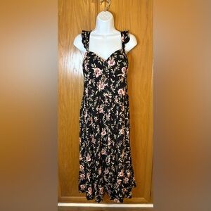B.O.G. Collective.MIDI Tea Length Boho Floral Dress XL NWOT Cottagecore